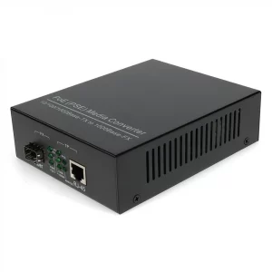 Convertisseur de Média Gigabit Ethernet PoE+, 1x 10/100/1000Base-T
