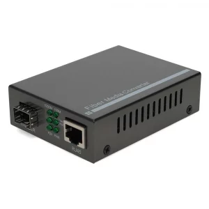Mini Convertisseur de Média Gigabit Ethernet Non Géré, 1x RJ45 10/100/1000Base-T vers 1x SFP 1000Base-X