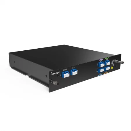 Mux Demux CWDM à 4 Canaux 1270-1330nm Double Fibre, Faible Perte d'Insertion 1.0dB, LGX Module Plug-in, LCUPC NEXOLOIGHT